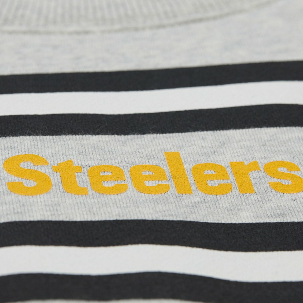 Pittsburgh Steelers Mitchell & Ness All Over Print Vintage Fleece Crewneck Sweatshirt