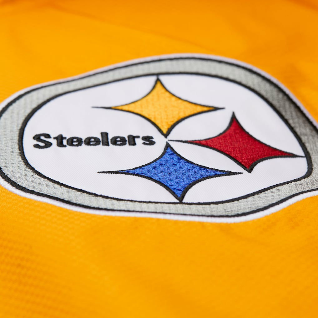 Pittsburgh Steelers Mitchell & Ness Tie Breaker Vintage Logo Lightweight Anorak Half-Zip Windbreaker