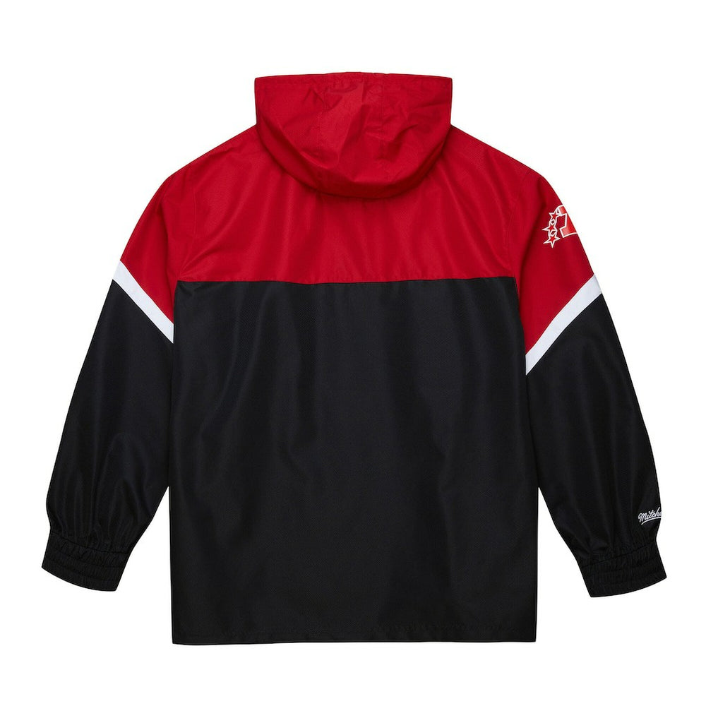 Kansas City Chiefs Mitchell & Ness Tie Breaker Vintage Logo Lightweight Anorak Half-Zip Windbreaker