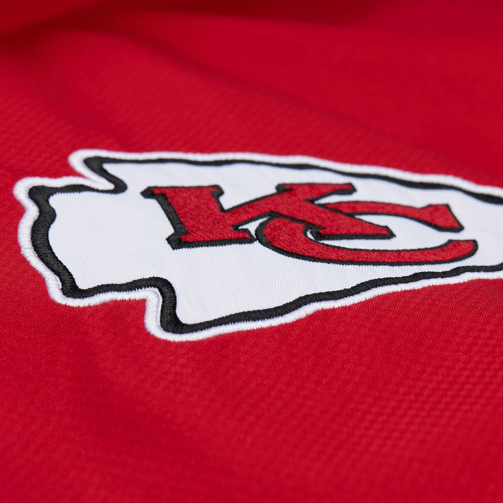 Kansas City Chiefs Mitchell & Ness Tie Breaker Vintage Logo Lightweight Anorak Half-Zip Windbreaker