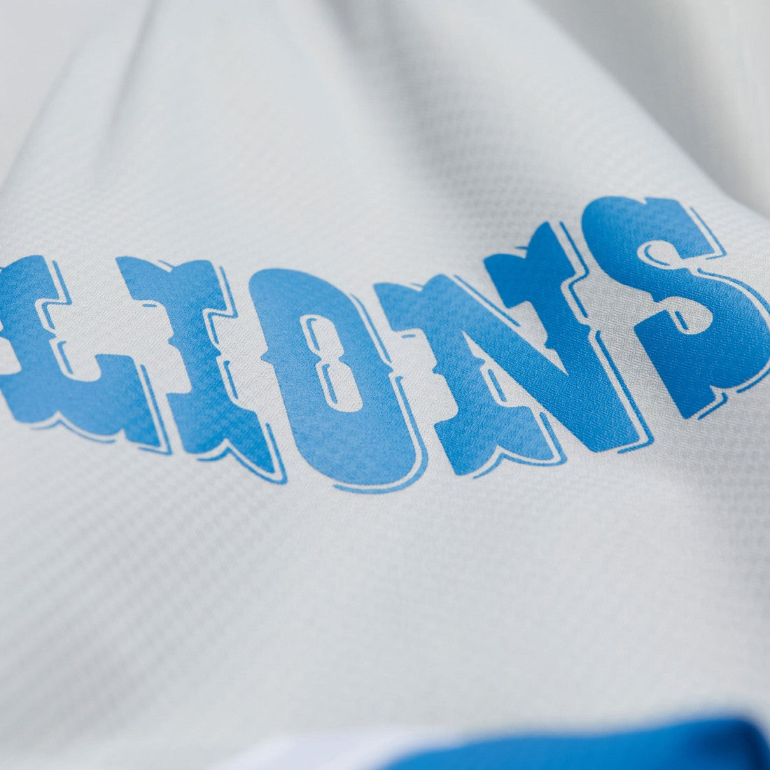 Detroit Lions Mitchell & Ness Tie Breaker Vintage Logo Lightweight Anorak Half-Zip Windbreaker