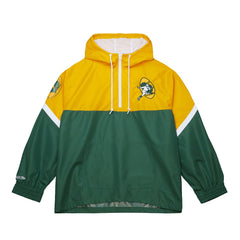 Green Bay Packers Mitchell & Ness Tie Breaker Vintage Logo Lightweight Anorak Half-Zip Windbreaker