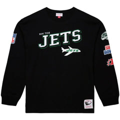 New York Jets Mitchell & Ness Training Camp Vintage Logos Long Sleeve T-Shirt