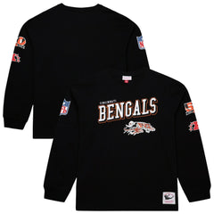 Cincinnati Bengals Mitchell & Ness Training Camp Vintage Logos Long Sleeve T-Shirt