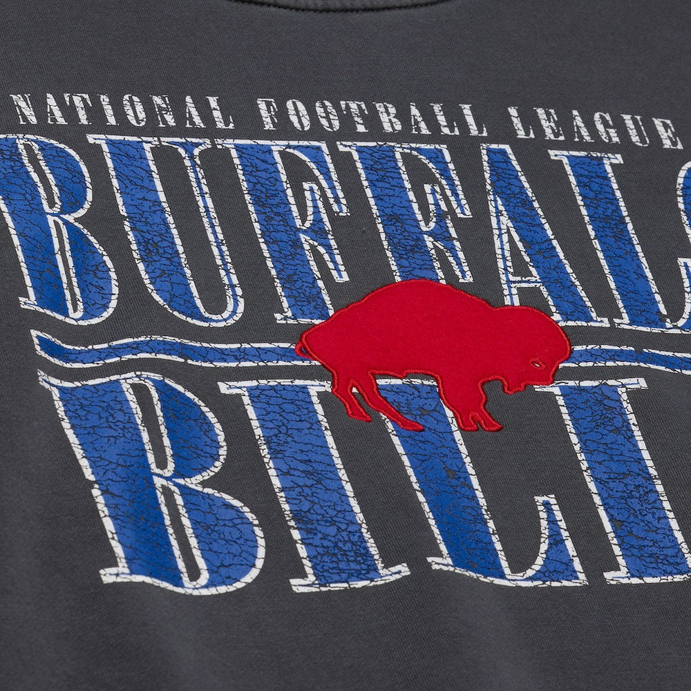 Buffalo Bills Mitchell & Ness Downtown Crew Vintage Logo Sweatshirt