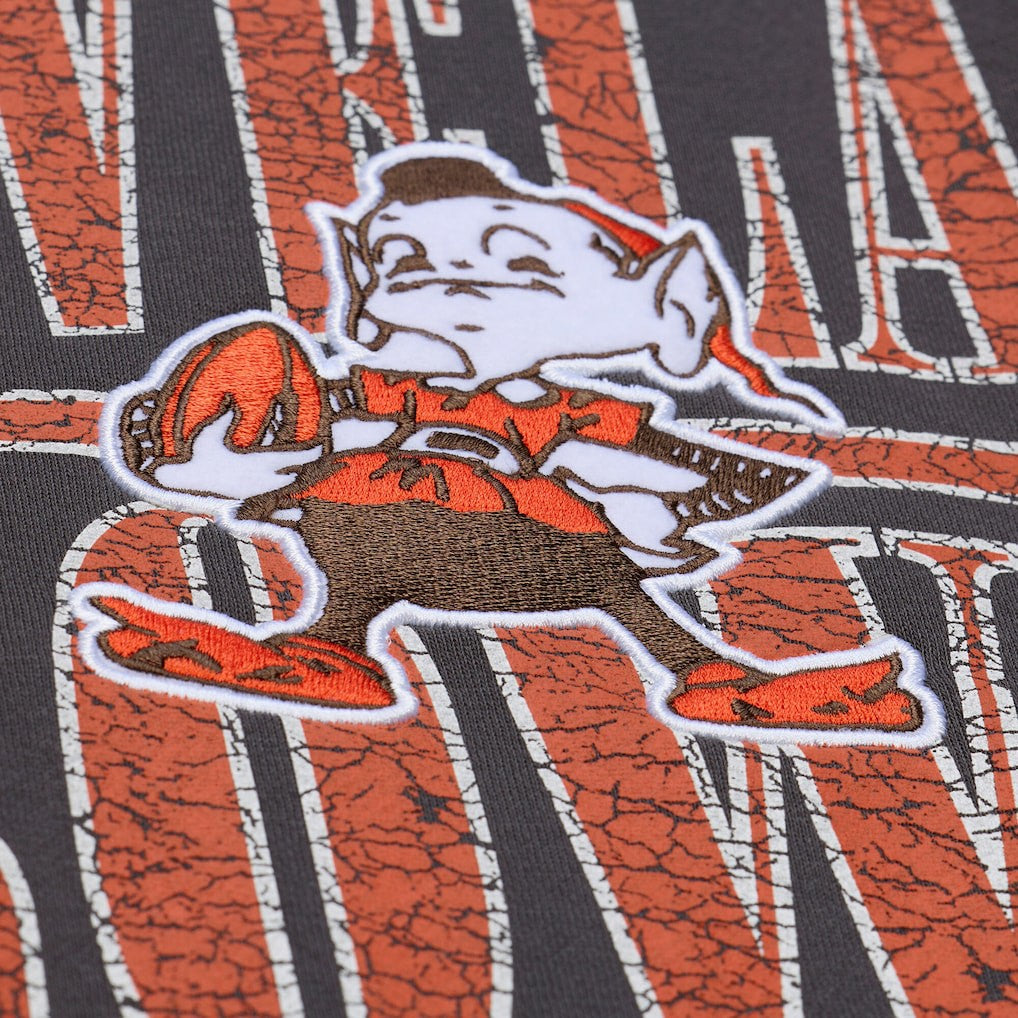 Cleveland Browns Mitchell & Ness Downtown Crew Vintage Logo Sweatshirt