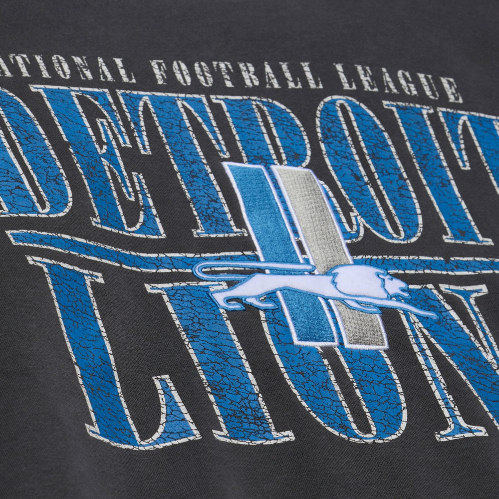 Detroit Lions Mitchell & Ness Downtown Crew Vintage Logo Sweatshirt