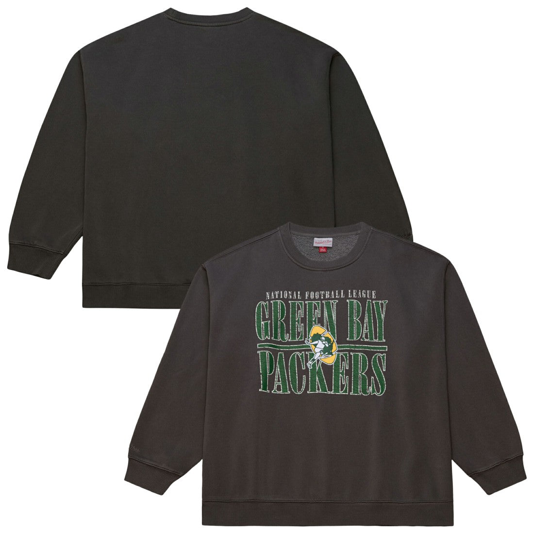 Green Bay Packers Mitchell & Ness Downtown Crew Vintage Logo Sweatshirt