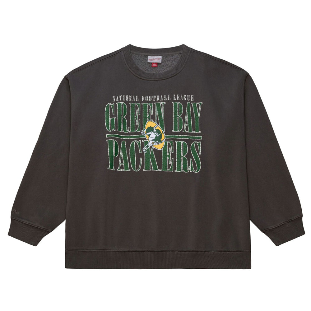 Green Bay Packers Mitchell & Ness Downtown Crew Vintage Logo Sweatshirt