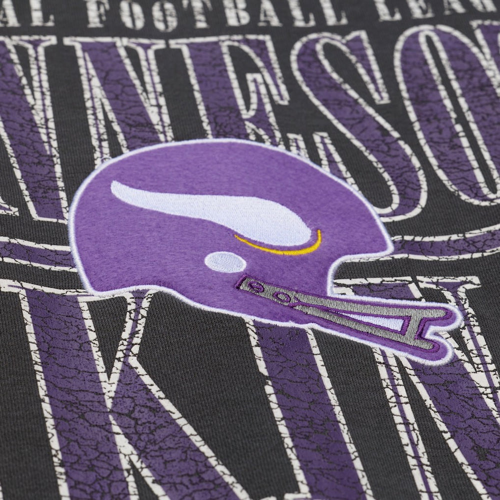 Minnesota Vikings Mitchell & Ness Downtown Crew Vintage Logo Sweatshirt