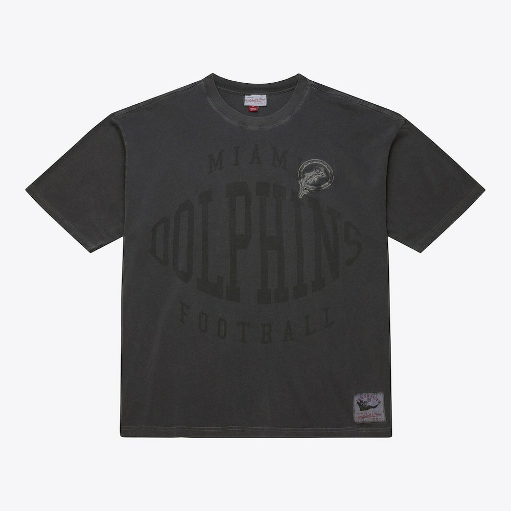 Miami Dolphins Mitchell & Ness Downtown Collection Premium Vintage Logo T-Shirt