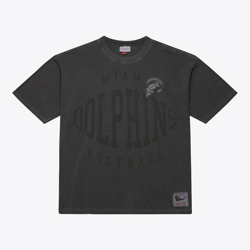 Miami Dolphins Mitchell & Ness Downtown Collection Premium Vintage Logo T-Shirt
