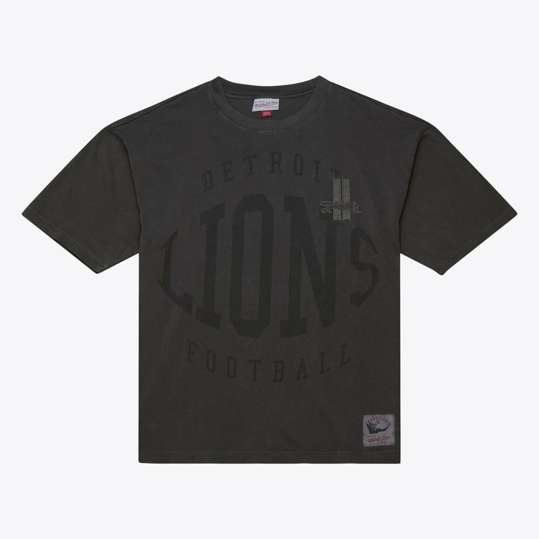 Detroit Lions Mitchell & Ness Downtown Collection Premium Vintage Logo T-Shirt