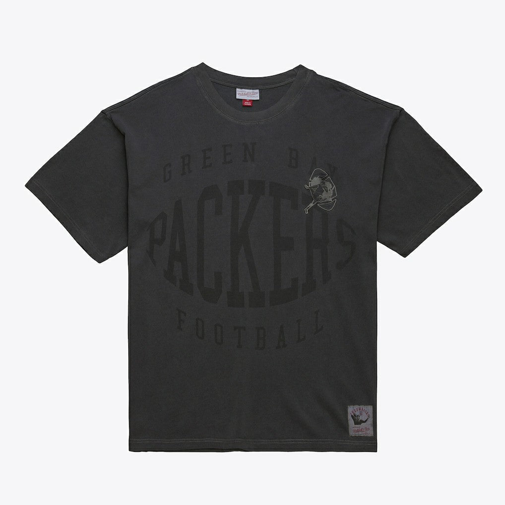 Green Bay Packers Mitchell & Ness Downtown Collection Premium Vintage Logo T-Shirt