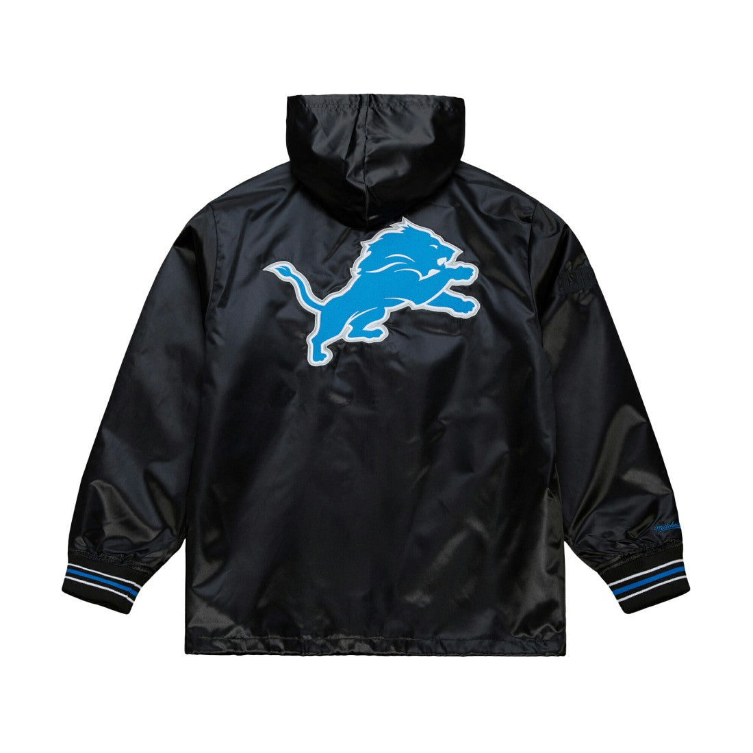 Detroit Lions Mitchell & Ness Downtown Satin Full-Snap Hooded Jacket
