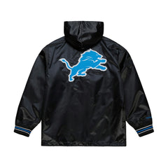 Detroit Lions Mitchell & Ness Downtown Satin Full-Snap Hooded Jacket