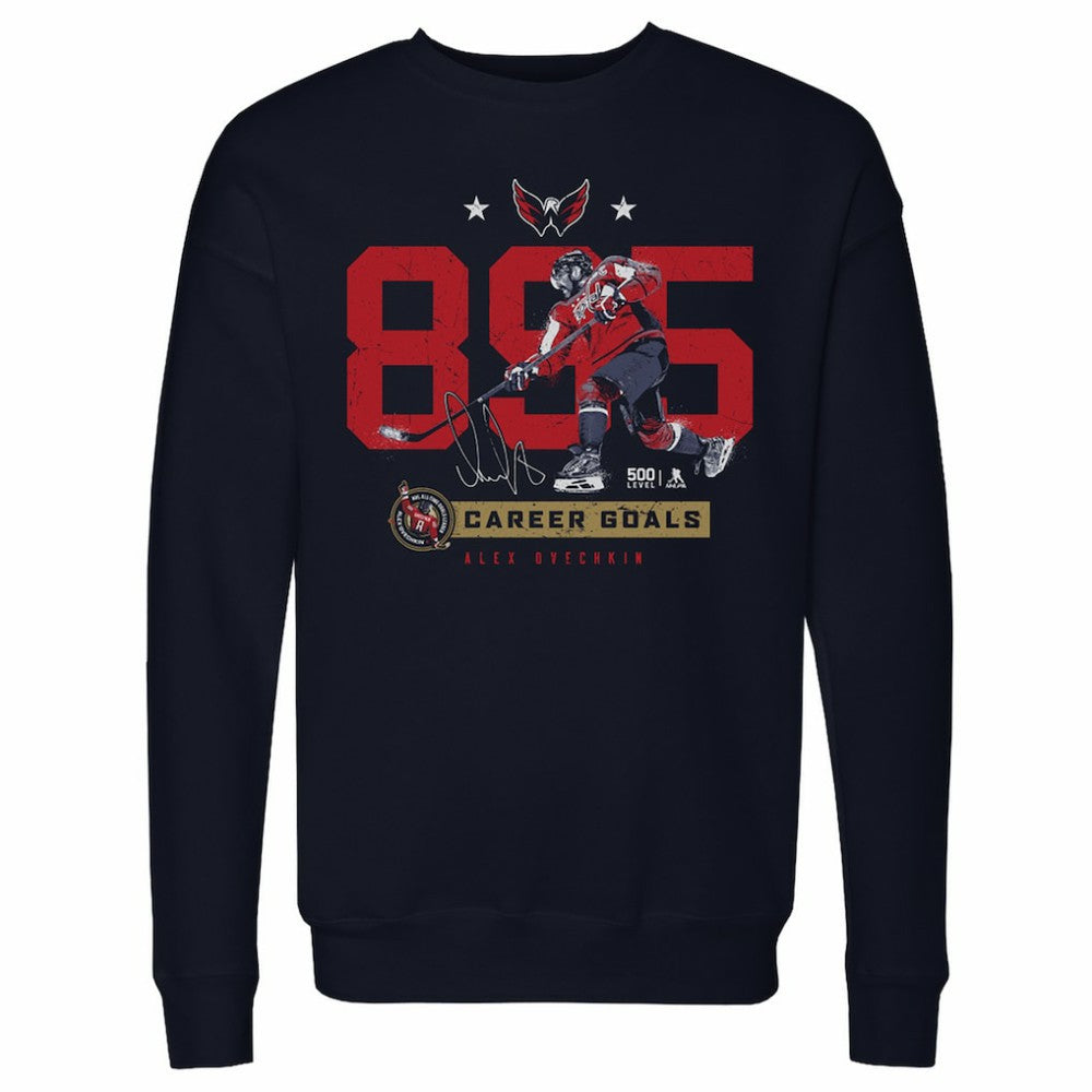 Alexander Ovechkin Washington Capitals 500 Level Number Pullover Sweatshirt Sale