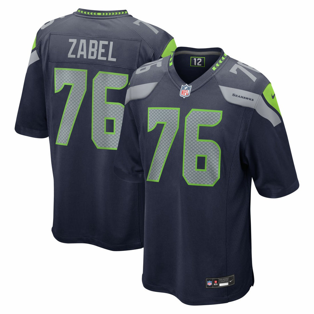 Seattle Seahawks Nike Grey Zabel  2025 NFL Draft First Round Pick Game Jersey