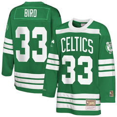 Larry Bird Boston Celtics Youth Maxxed Out 2.0 Fashion Hockey Jersey On Sale