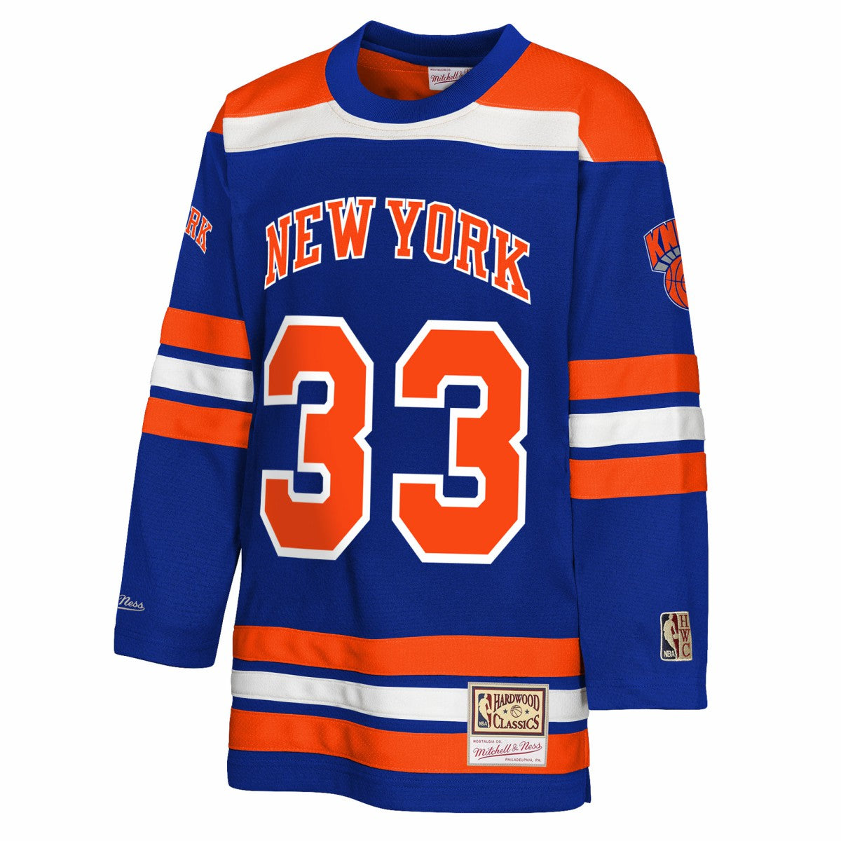 Patrick Ewing New York Knicks Youth Maxxed Out 2.0 Fashion Hockey Jersey For Sale