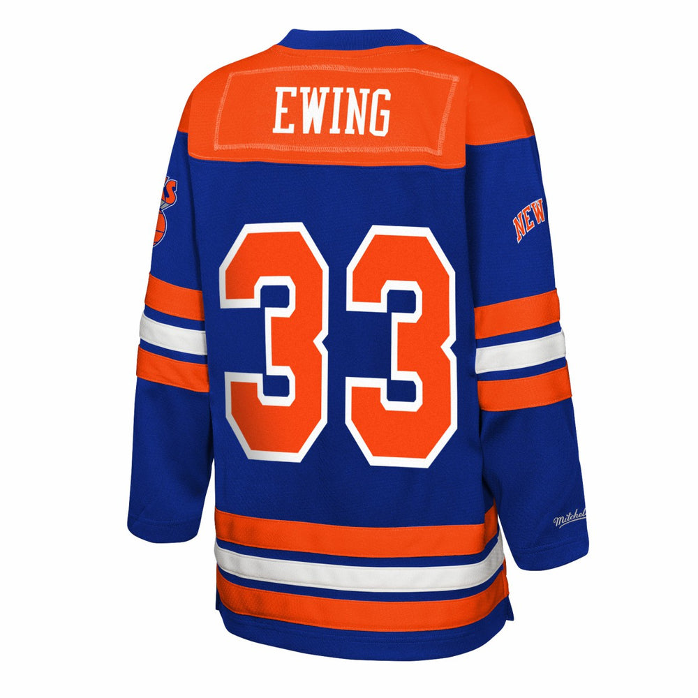 Patrick Ewing New York Knicks Youth Maxxed Out 2.0 Fashion Hockey Jersey For Sale