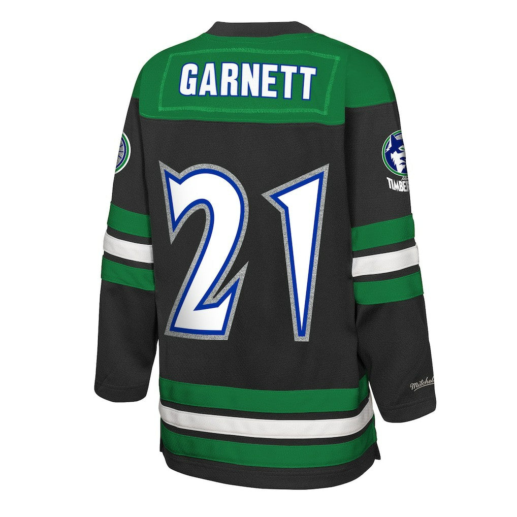 Kevin Garnett Minnesota Timberwolves Youth Maxxed Out 2.0 Fashion Hockey Jersey New