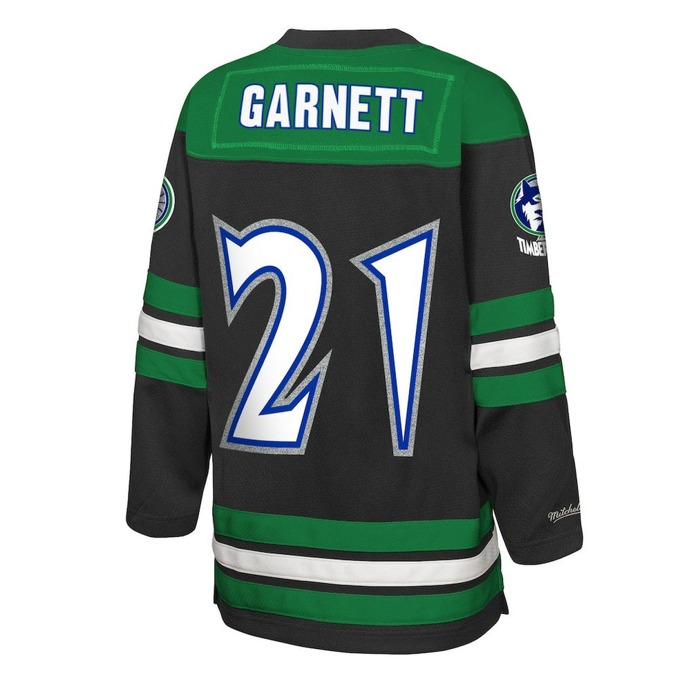 Kevin Garnett Minnesota Timberwolves Youth Maxxed Out 2.0 Fashion Hockey Jersey New