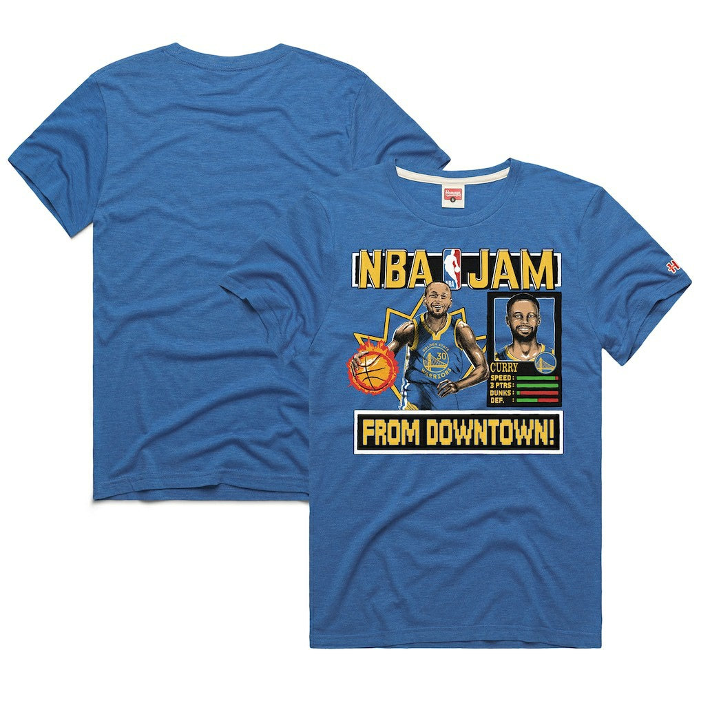 Stephen Curry Golden State Warriors Homage Unisex NBA Jam Tri-Blend T-Shirt sale Discount
