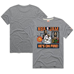 Jalen Brunson New York Knicks Homage Unisex NBA Jam Tri-Blend T-Shirt Online