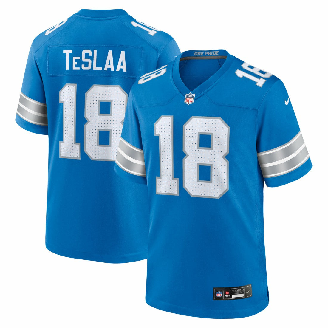 Detroit Lions Nike Isaac TeSlaa  Game Player Jersey