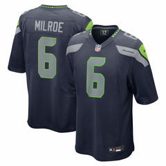 Seattle Seahawks Nike Jalen Milroe  2025 NFL Draft Game Jersey