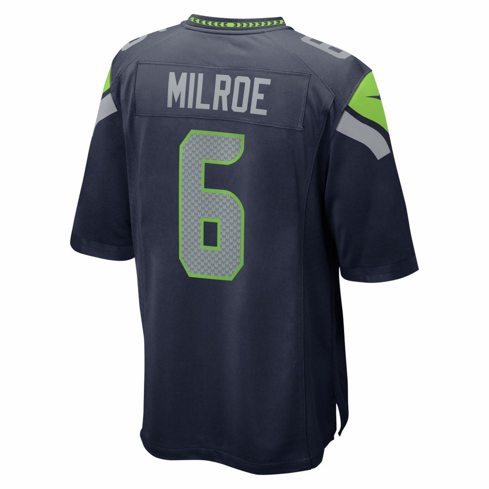 Seattle Seahawks Nike Jalen Milroe  2025 NFL Draft Game Jersey