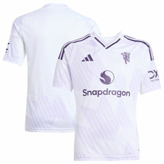 Manchester United Youth 2025/26 Away Replica Jersey White - Adidas