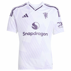 Manchester United Youth 2025/26 Away Replica Jersey White - Adidas