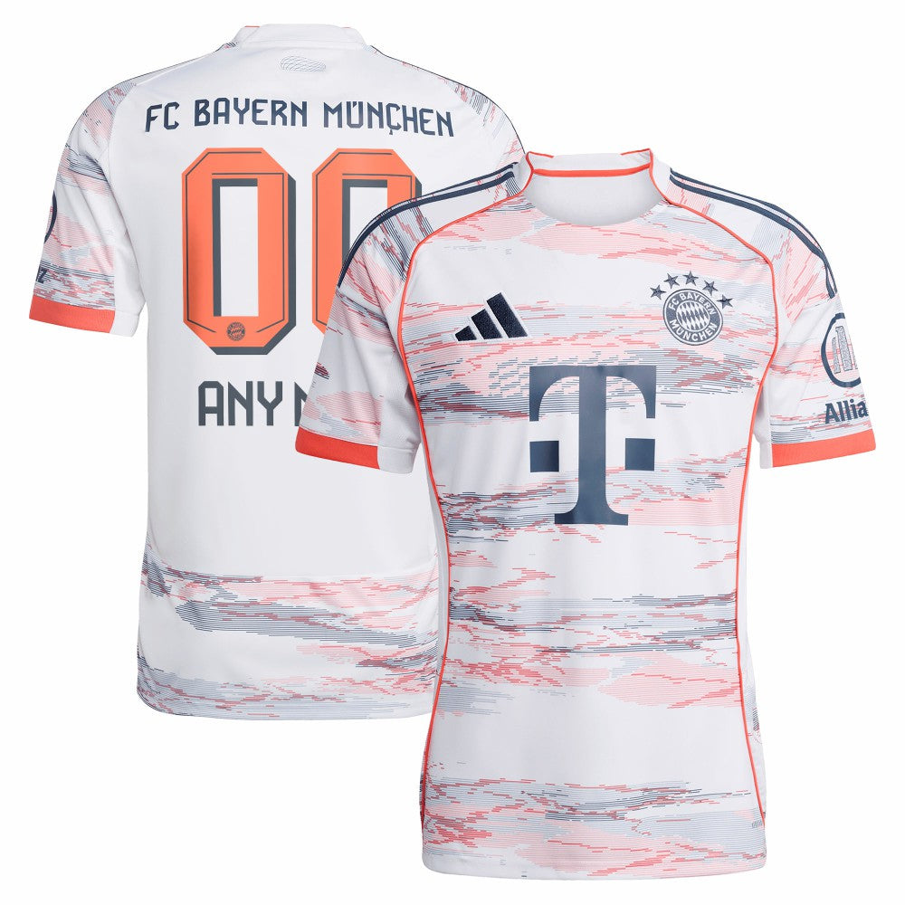 Bayern Munich 2025/26 Away Replica Custom Jersey White - Adidas