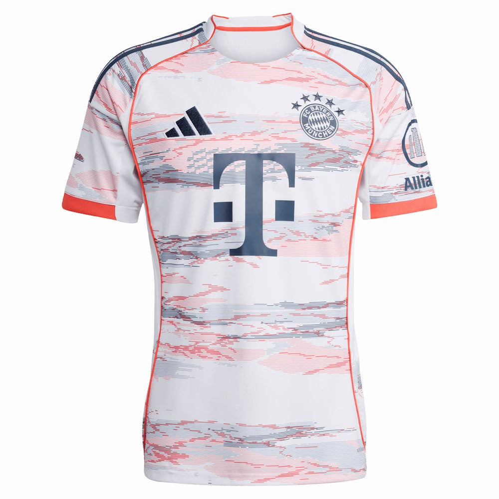 Bayern Munich 2025/26 Away Replica Custom Jersey White - Adidas