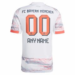 Bayern Munich 2025/26 Away Replica Custom Jersey White - Adidas