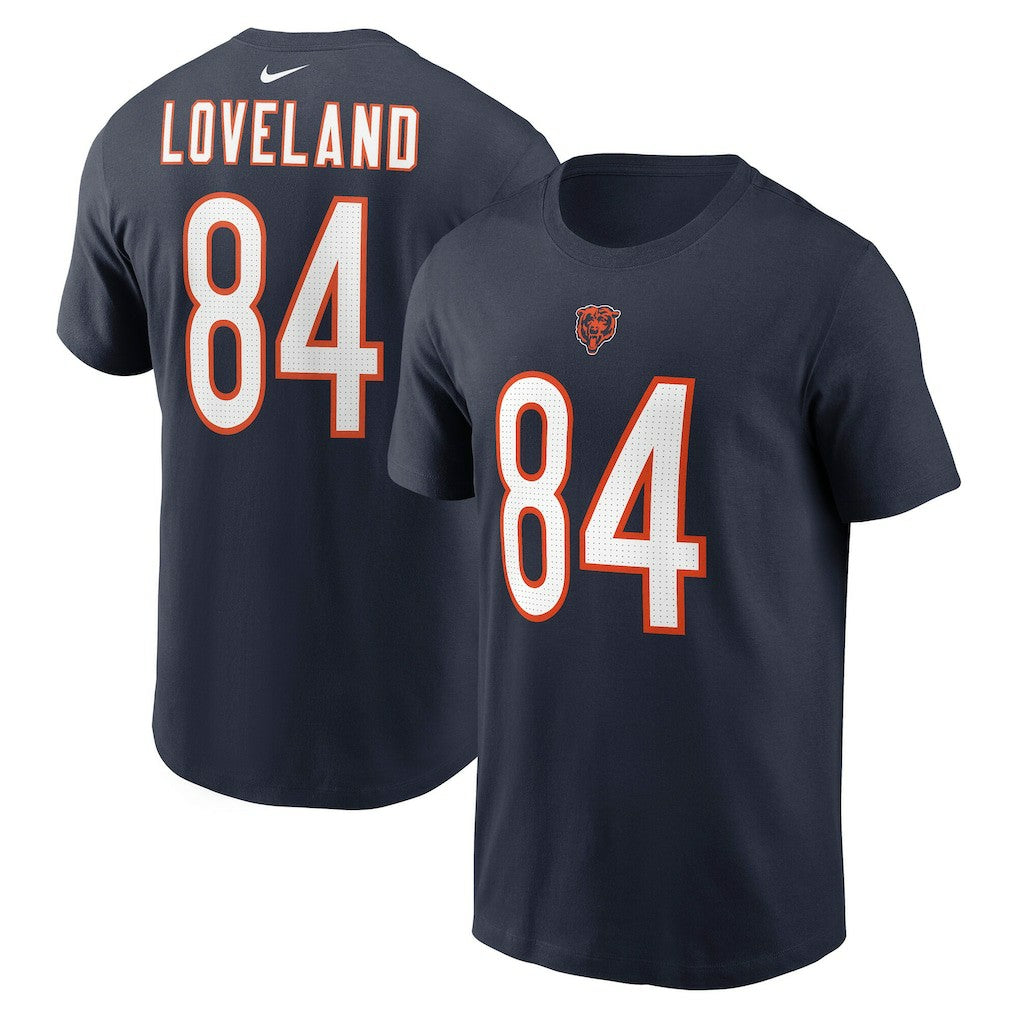 Chicago Bears Nike Colston Loveland  Name & Number T-Shirt