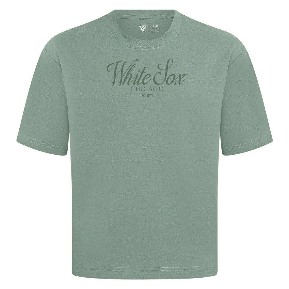 Chicago White Sox Levelwear Ethereal Oversized Luxe Signature Knit T-Shirt | MLB Discount