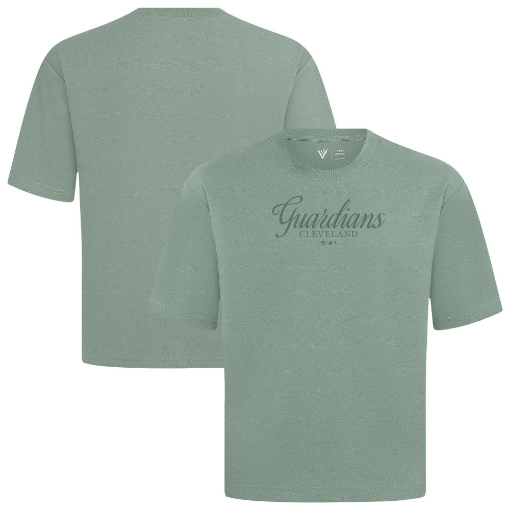 Cleveland Guardians Levelwear Ethereal Oversized Luxe Signature Knit T-Shirt | MLB Shop