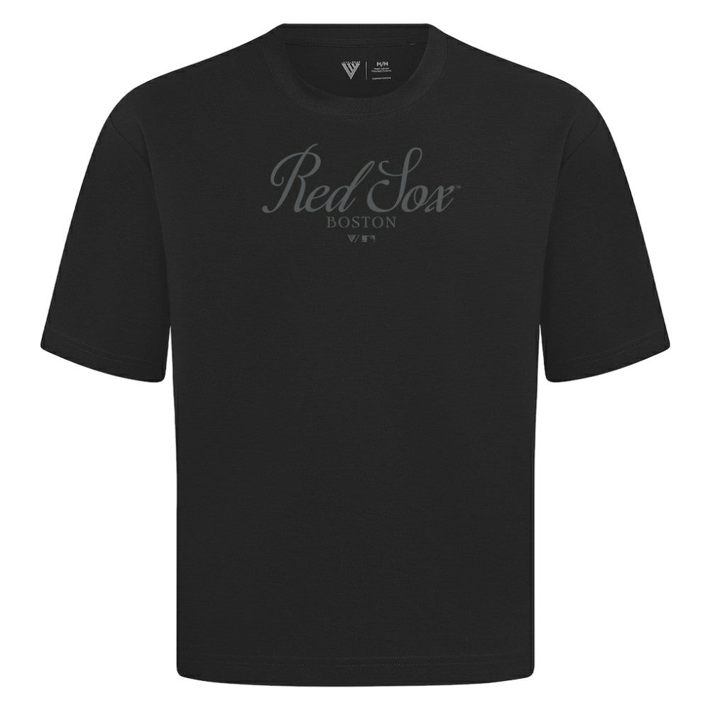 Boston Red Sox Levelwear Ethereal Oversized Luxe Signature Knit T-Shirt | MLB Near me