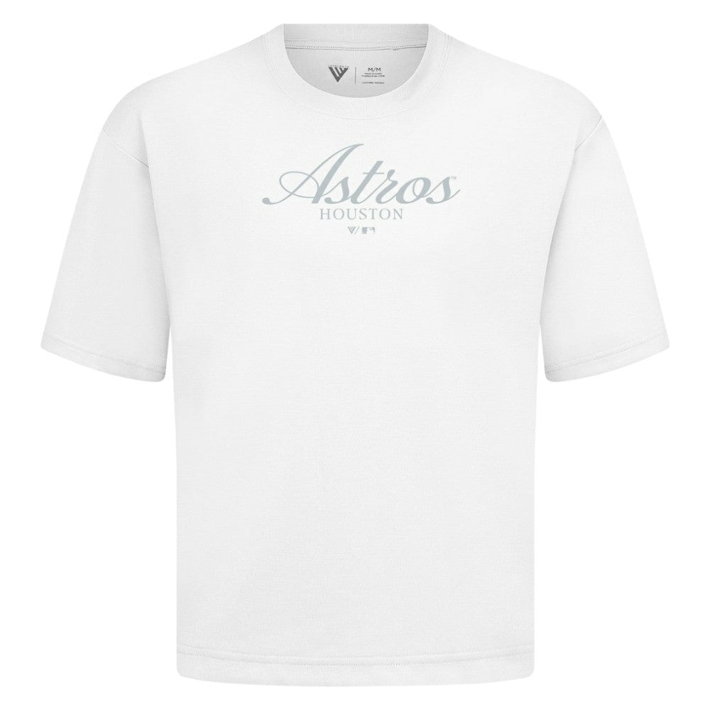 Houston Astros Levelwear Ethereal Oversized Luxe Signature Knit T-Shirt | MLB New