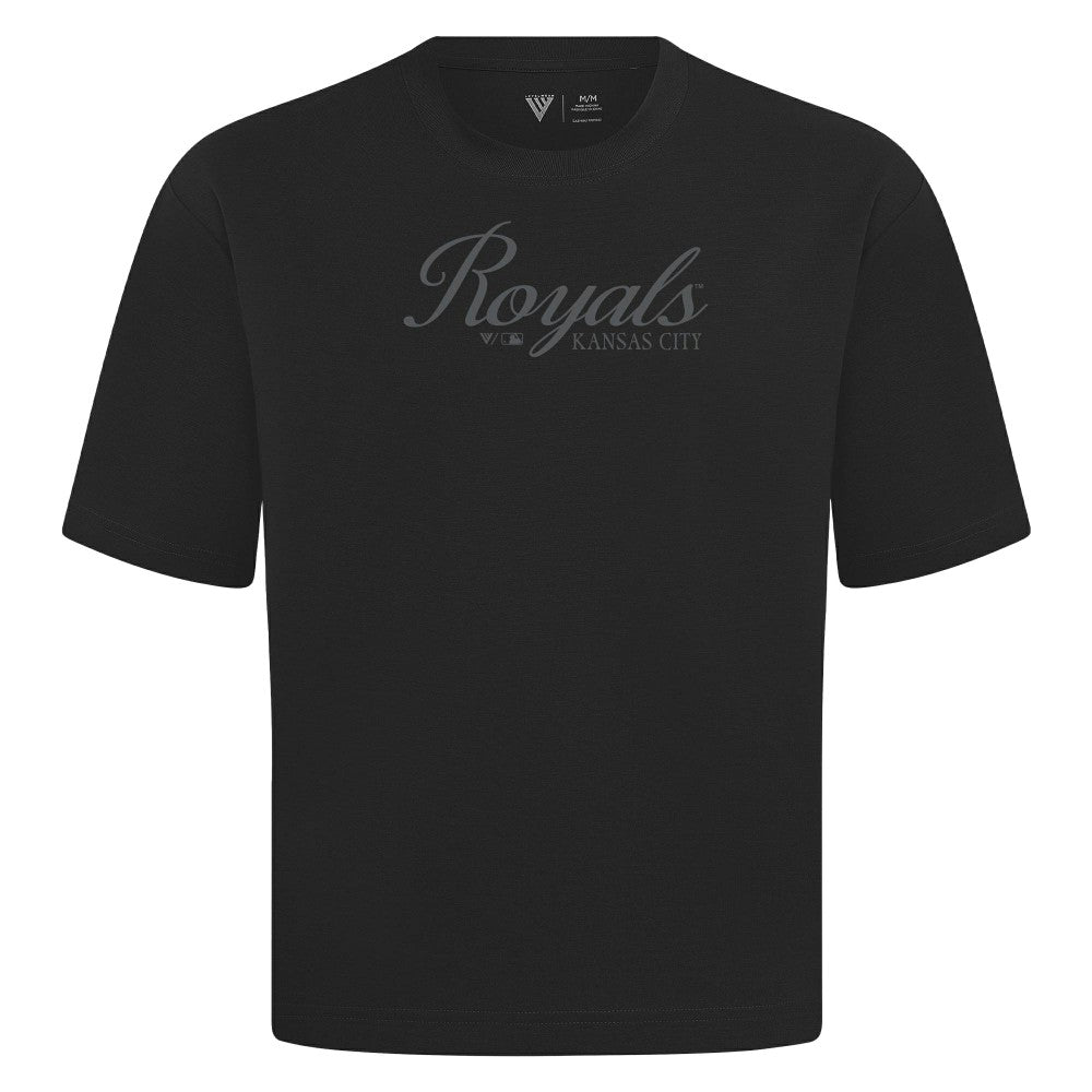 Kansas City Royals Levelwear Ethereal Oversized Luxe Signature Knit T-Shirt | MLB New