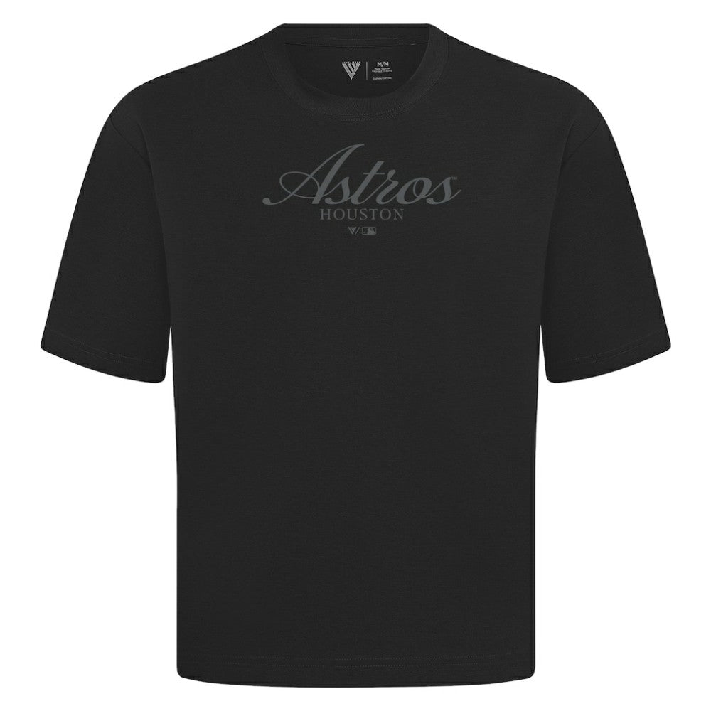 Houston Astros Levelwear Ethereal Oversized Luxe Signature Knit T-Shirt | MLB Outlet