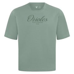 Baltimore Orioles Levelwear Ethereal Oversized Luxe Signature Knit T-Shirt | MLB Online