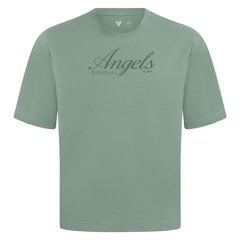 Los Angeles Angels Levelwear Ethereal Oversized Luxe Signature Knit T-Shirt | MLB New