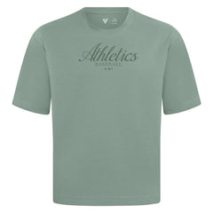 Athletics Levelwear Ethereal Oversized Luxe Signature Knit T-Shirt | MLB Shop