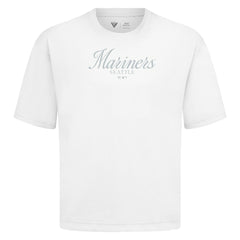 Seattle Mariners Levelwear Ethereal Oversized Luxe Signature Knit T-Shirt | MLB New