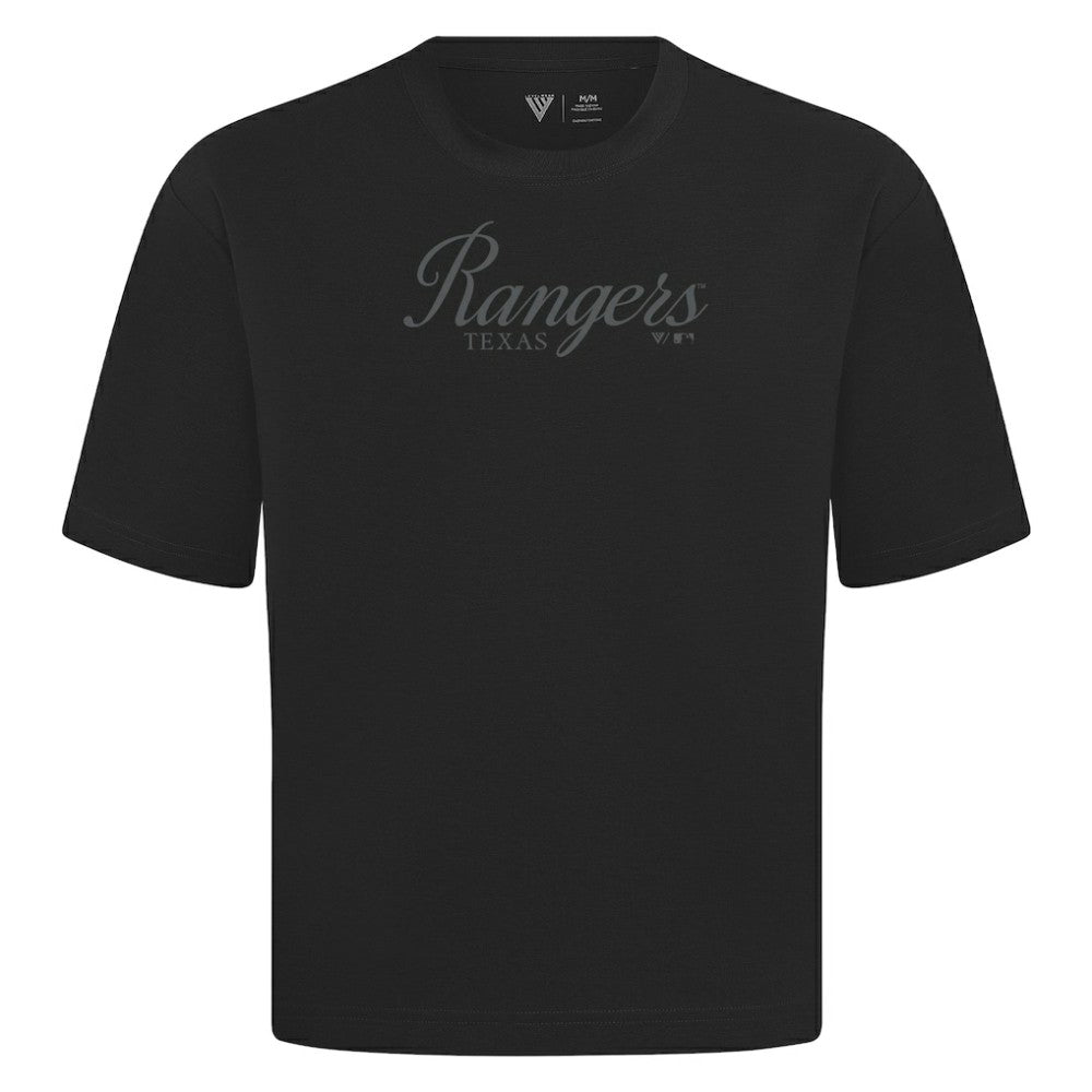 Texas Rangers Levelwear Ethereal Oversized Luxe Signature Knit T-Shirt | MLB Near me