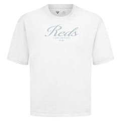 Cincinnati Reds Levelwear Ethereal Oversized Luxe Signature Knit T-Shirt | MLB Near me